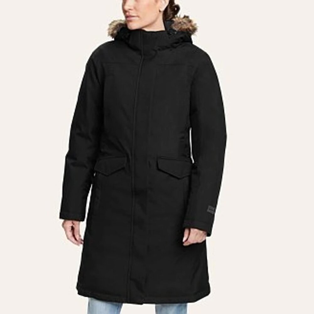 Eddie Bauer Women's Down Waterproof Stadium Winter Coat Parka sz M